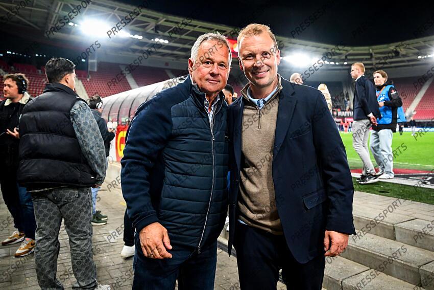 ALKMAAR - (l-r) Gert Kruys, FC Volendam coach Rick Kruys after the Dutch First Division match between Jong AZ and FC Volendam at AFAS Stadium on April 14, 2025 in Alkmaar, Netherlands. ANP GERRIT VAN KEULEN JONG AZ-VOLENDAM (0-1) 