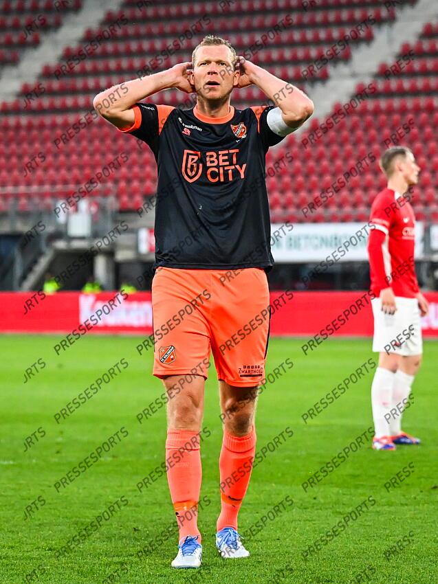 ALKMAAR - Henk Veerman of FC Volendam during the Dutch Premier League match between Jong AZ and FC Volendam at AFAS Stadium on April 14, 2025 in Alkmaar, Netherlands. ANP GERRIT VAN KEULEN JONG AZ-VOLENDAM (0-1) 