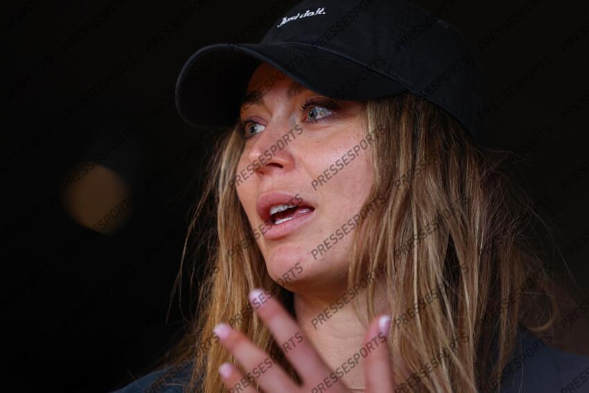 Paula Badosa of Spain attends her press conference during the Media Day during the Mutua Madrid Open 2025, ATP Masters 1000 and WTA 1000, tennis tournament celebrated at Caja Magica on April 22, 2025 in Madrid, Spain. OPEN DE MADRID 