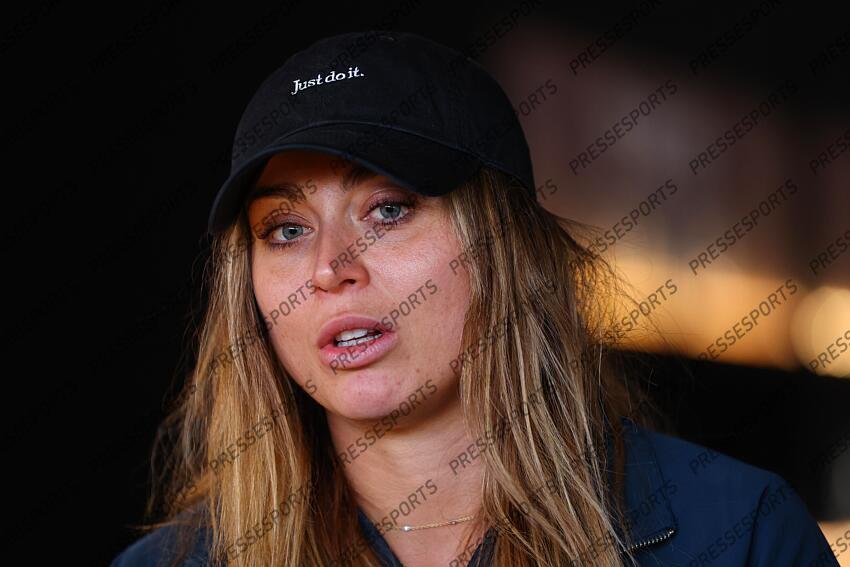 Paula Badosa of Spain attends her press conference during the Media Day during the Mutua Madrid Open 2025, ATP Masters 1000 and WTA 1000, tennis tournament celebrated at Caja Magica on April 22, 2025 in Madrid, Spain. OPEN DE MADRID 