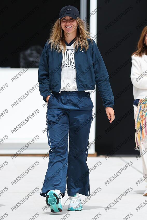 Paula Badosa of Spain looks on during the Media Day during the Mutua Madrid Open 2025, ATP Masters 1000 and WTA 1000, tennis tournament celebrated at Caja Magica on April 22, 2025 in Madrid, Spain. OPEN DE MADRID 