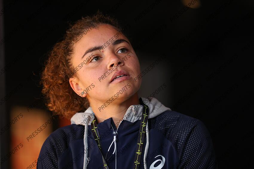 Jasmine Paolini of Italy attends her press conference during the Media Day during the Mutua Madrid Open 2025, ATP Masters 1000 and WTA 1000, tennis tournament celebrated at Caja Magica on April 22, 2025 in Madrid, Spain. OPEN DE MADRID 