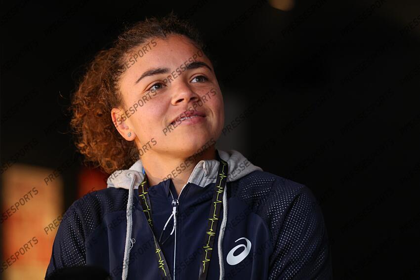 Jasmine Paolini of Italy attends her press conference during the Media Day during the Mutua Madrid Open 2025, ATP Masters 1000 and WTA 1000, tennis tournament celebrated at Caja Magica on April 22, 2025 in Madrid, Spain. OPEN DE MADRID 