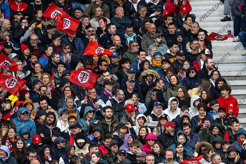 spectateur, supporter, tribune, drapeau TOULOUSE-CASTRES (52-6) 