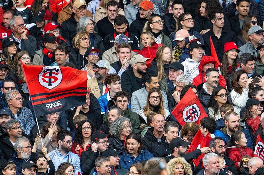 spectateur, supporter, tribune, drapeau TOULOUSE-CASTRES (52-6) 