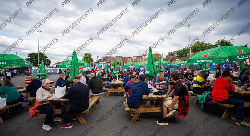 European Rugby Challenge Cup Final, Tottenham Hotspur Stadium, London, England 24/5/2024 Gloucester Rugby vs Hollywoodbets Sharks A view of the fan village Mandatory Credit ©INPHO/James Crombie GLOUCESTER-SHARKS (22-36) 