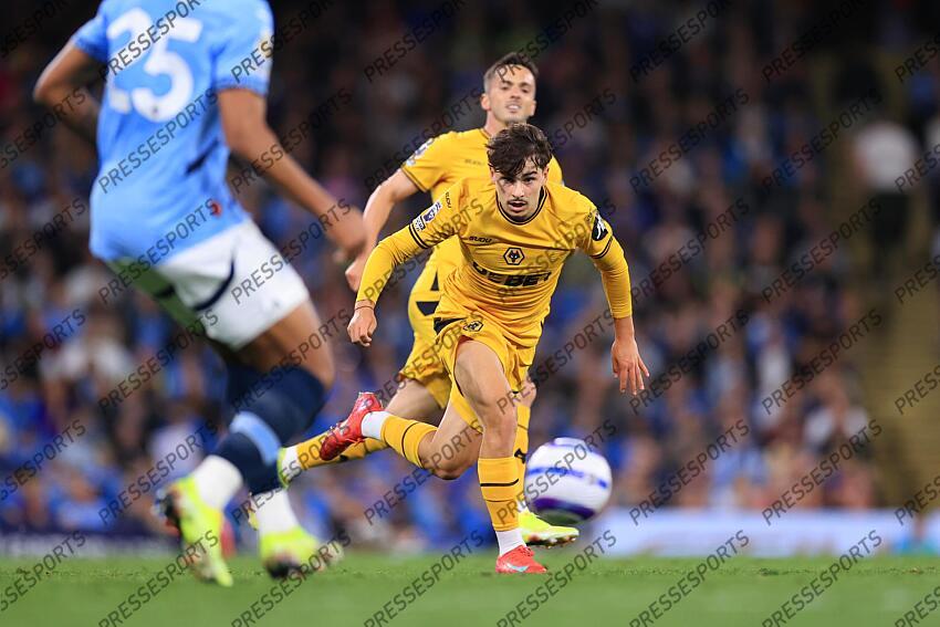 2nd May 2025 - Premier League - Manchester City v Wolverhampton Wanderers - Rodrigo Gomes of Wolverhampton Wanderers - Photo: Simon Stacpoole / Offside. MANCHESTER CITY-WOLVERHAMPTON WANDERERS (1-0) 
