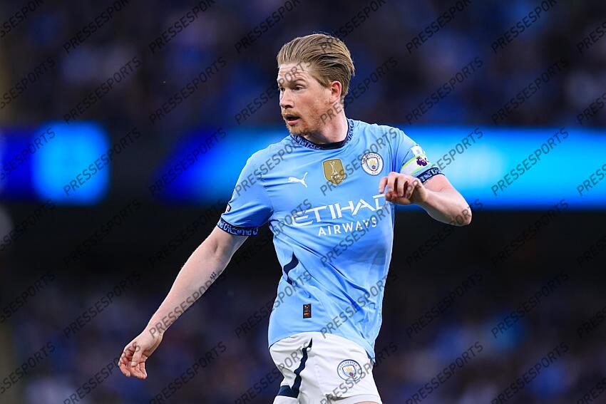 2nd May 2025 - Premier League - Manchester City v Wolverhampton Wanderers - Kevin de Bruyne of Manchester City - Photo: Simon Stacpoole / Offside. MANCHESTER CITY-WOLVERHAMPTON WANDERERS (1-0) 