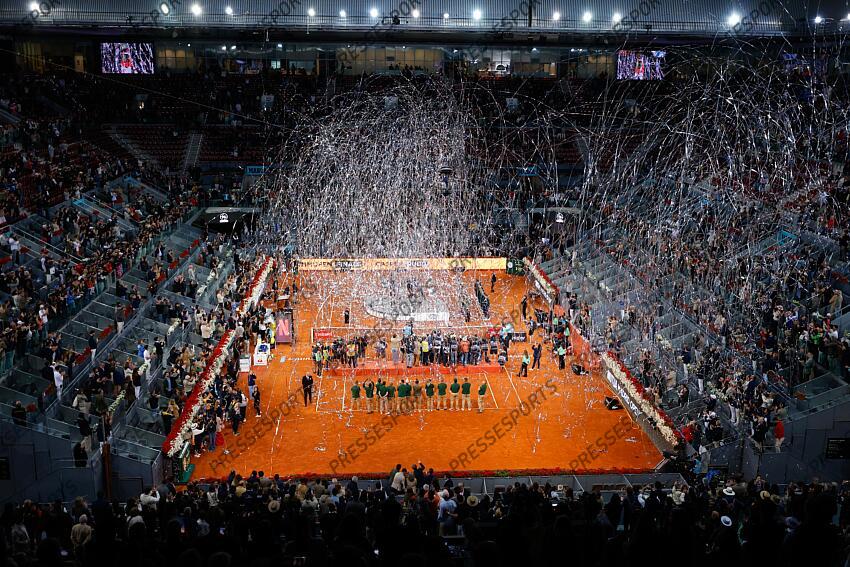 Casper Ruud of Norway celebrates the victory against Jack Draper of Great Britain during the Man Singles Final of Mutua Madrid Open 2025 - ATP Masters 1000 celebrated at Caja Magica on May 04, 2025 in Madrid, Spain. FINALE DRAPER/RUUD 