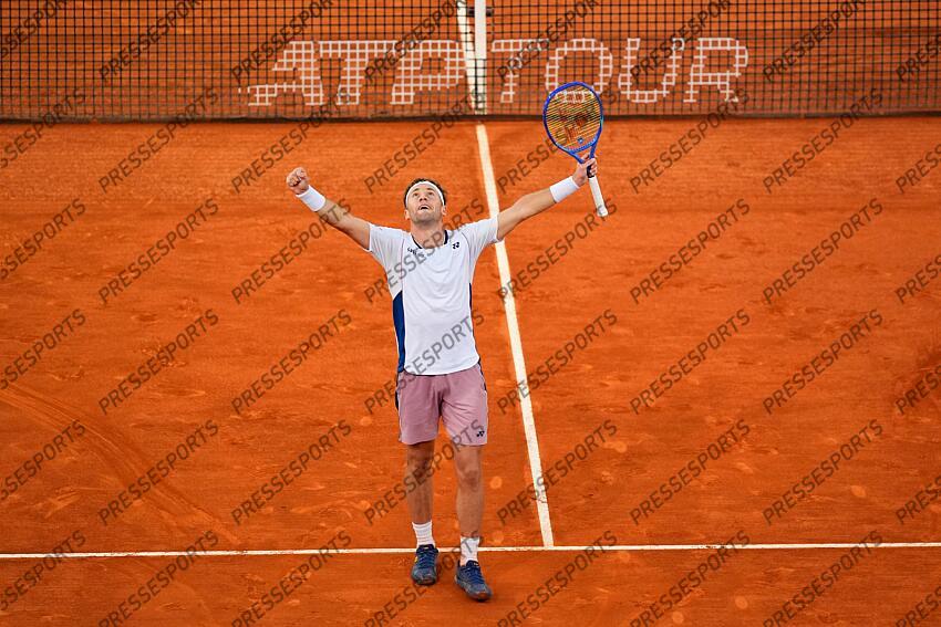 Casper Ruud of Norway celebrates the victory against Jack Draper of Great Britain during the Man Singles Final of Mutua Madrid Open 2025 - WTA 1000 celebrated at Caja Magica on May 03, 2025 in Madrid, Spain. FINALE DRAPER/RUUD 