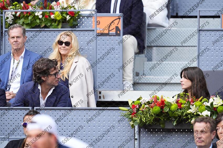 Feliciano Lopez and Sandra Gago are seen during the match between Casper Ruud of Norway and Jack Draper of Great Britain during the Men Singles Final of Mutua Madrid Open 2025 - ATP Masters 1000 celebrated at Caja Magica on May 04, 2025 in Madrid, Spain. FINALE DRAPER/RUUD 