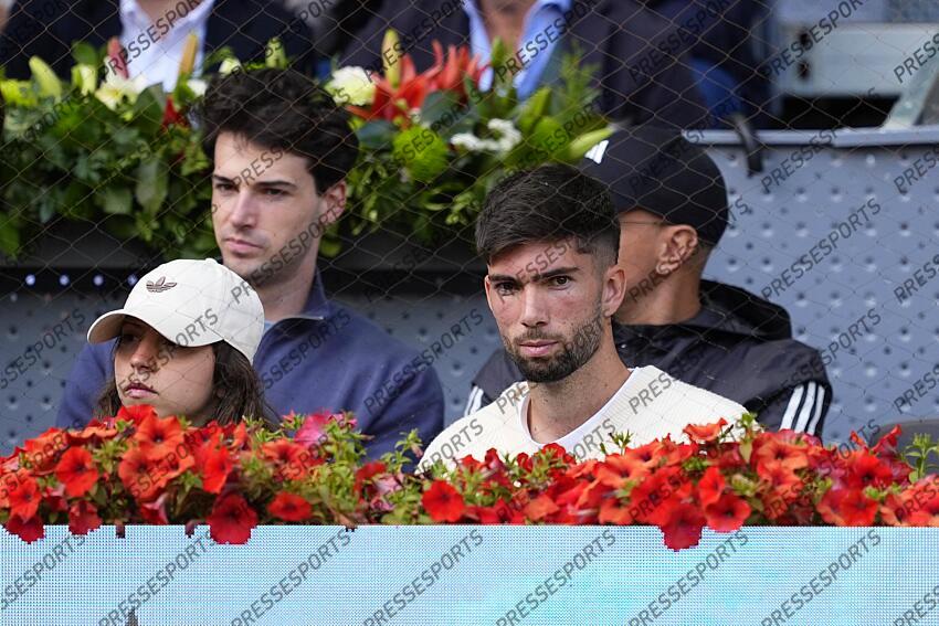 Theo Zidane is seen during the match between Casper Ruud of Norway and Jack Draper of Great Britain during the Men Singles Final of Mutua Madrid Open 2025 - ATP Masters 1000 celebrated at Caja Magica on May 04, 2025 in Madrid, Spain. FINALE DRAPER/RUUD 