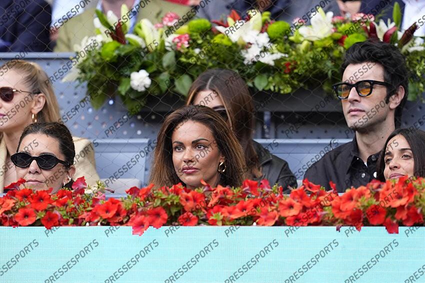 Lara Alvarez is seen during the match between Casper Ruud of Norway and Jack Draper of Great Britain during the Men Singles Final of Mutua Madrid Open 2025 - ATP Masters 1000 celebrated at Caja Magica on May 04, 2025 in Madrid, Spain. FINALE DRAPER/RUUD 