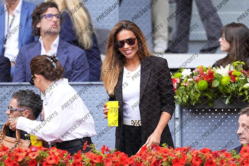 Lara Alvarez is seen during the match between Casper Ruud of Norway and Jack Draper of Great Britain during the Men Singles Final of Mutua Madrid Open 2025 - ATP Masters 1000 celebrated at Caja Magica on May 04, 2025 in Madrid, Spain. FINALE DRAPER/RUUD 