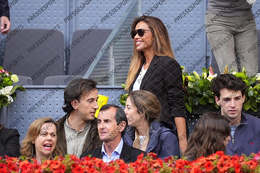 Lara Alvarez is seen during the match between Casper Ruud of Norway and Jack Draper of Great Britain during the Men Singles Final of Mutua Madrid Open 2025 - ATP Masters 1000 celebrated at Caja Magica on May 04, 2025 in Madrid, Spain. FINALE DRAPER/RUUD 