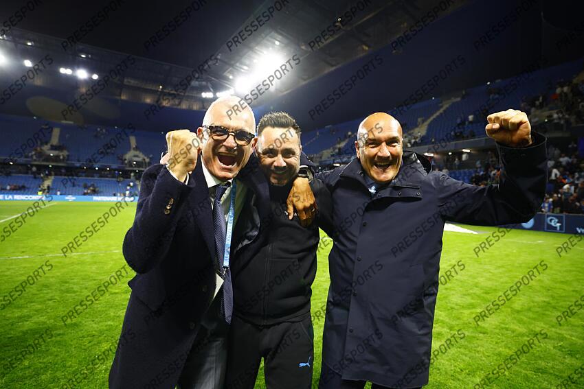 ravanelli (fabrizio) de zerbi (roberto) rossi (giovanni) LE HAVRE-MARSEILLE (1-3) 
