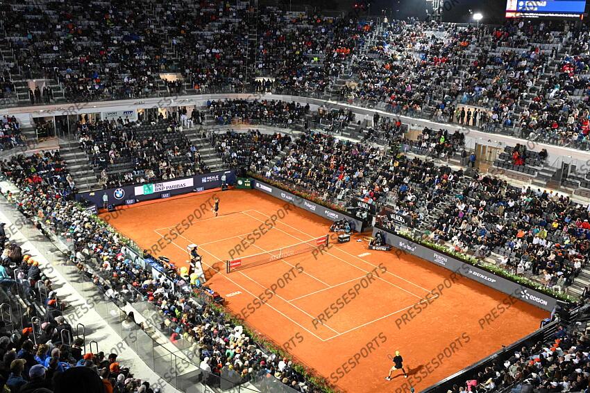 Foto IPP/Roberto Ramaccia Roma 13/5/2025 Tennis Internazionali Bnl dItalia 2025 Nella foto Una vista del campo centrale durante il torneo di tennis degli Internazionali BNL d'Italia 2025 Italy Photo Press - World Copyright TOURNOI DE ROME 