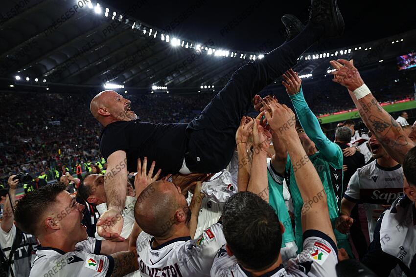 Vincenzo Italiano Coach (Bologna) ; during the Italy Cup Final match between Milan 0-1 Bologna at Olympic Stadium on May 14, 2025 in Roma, Italy. FINALE AC MILAN-BOLOGNE (0-1) 