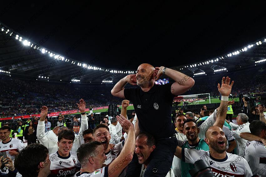 Vincenzo Italiano Coach (Bologna) ; during the Italy Cup Final match between Milan 0-1 Bologna at Olympic Stadium on May 14, 2025 in Roma, Italy. FINALE AC MILAN-BOLOGNE (0-1) 