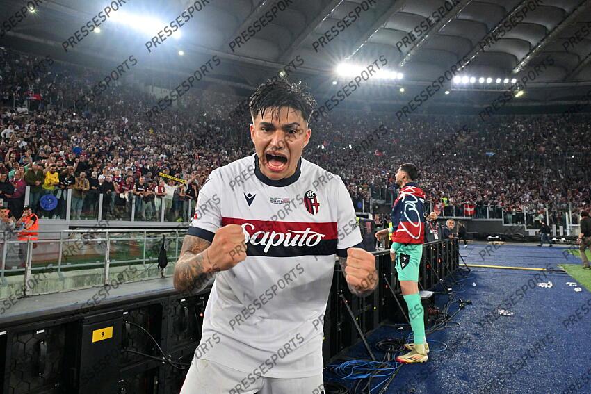 Foto IPP/Felice De Martino Roma 14/05/2025 Calcio Coppa Italia 2024/2025 - Finale Milan - Bologna Nella foto: Santiago Castro Italy Photo Press World Copyright FINALE AC MILAN-BOLOGNE (0-1) 