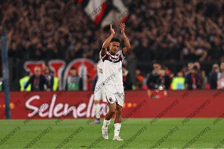 Dan Ndoye (Bologna) ; during the Italy Cup Final match between Milan 0-1 Bologna at Olympic Stadium on May 14, 2025 in Roma, Italy. FINALE AC MILAN-BOLOGNE (0-1) 