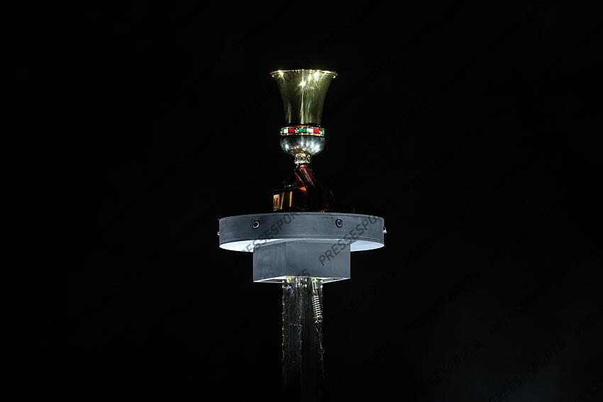 Italy cup Trophy ; during the Italy Cup Final match between Milan 0-1 Bologna at Olympic Stadium on May 14, 2025 in Roma, Italy. FINALE AC MILAN-BOLOGNE (0-1) 