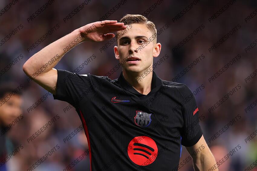 Fermin Lopez of FC Barcelona celebrates a goal during the Spanish league, La Liga EA Sports, football match played between RCD Espanyol and FC Barcelona at RCDE Stadium on May 15, 2025 in Cornella, Barcelona, Spain. ESPANYOL BARCELONE-FC BARCELONE (0-2) 