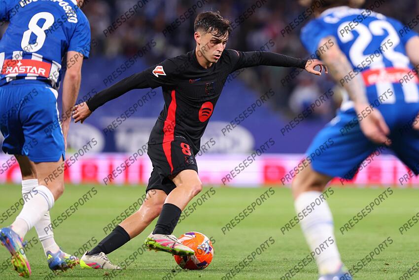 Pedri Gonzalez of FC Barcelona in action during the Spanish league, La Liga EA Sports, football match played between RCD Espanyol and FC Barcelona at RCDE Stadium on May 15, 2025 in Cornella, Barcelona, Spain. ESPANYOL BARCELONE-FC BARCELONE (0-2) 