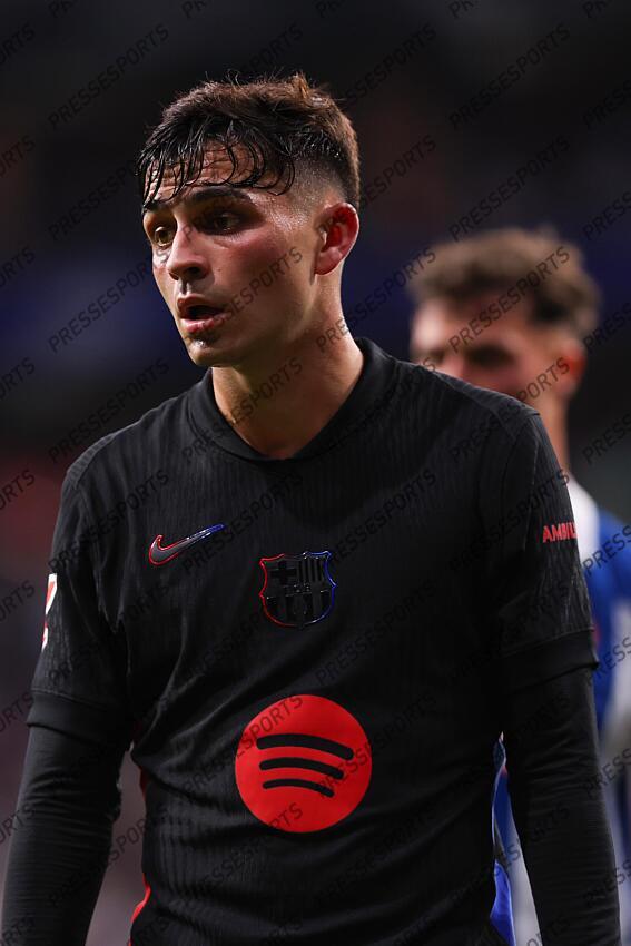 Pedri Gonzalez of FC Barcelona looks on during the Spanish league, La Liga EA Sports, football match played between RCD Espanyol and FC Barcelona at RCDE Stadium on May 15, 2025 in Cornella, Barcelona, Spain. ESPANYOL BARCELONE-FC BARCELONE (0-2) 