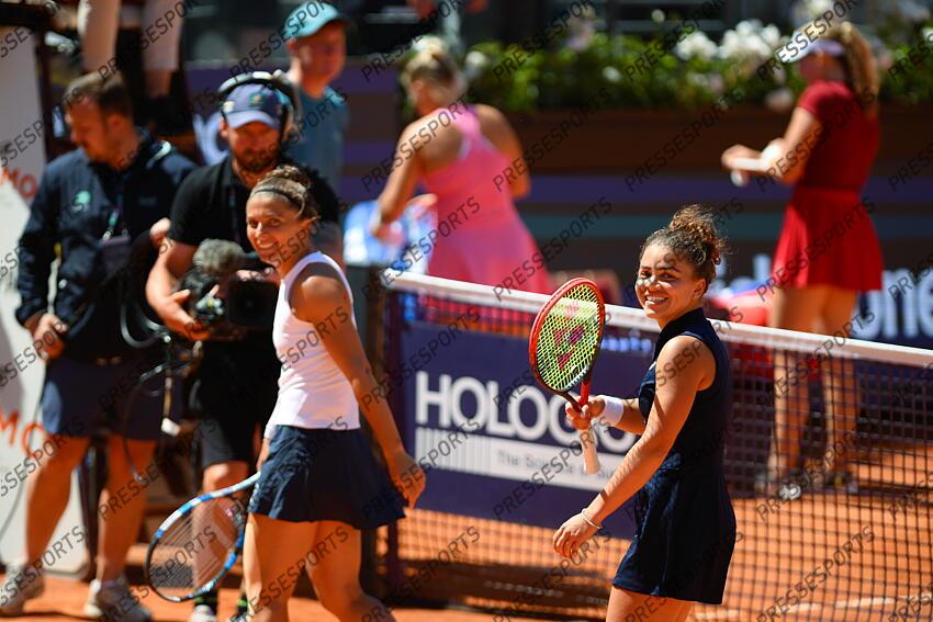 Foto IPP/Cavaliere Emiliano. Roma 16/05/2025. Tennis Internazionali d'Italia 2025. Nella foto: esultano Sara Errani e Jasmine Paolini. Italy Photo Press - World Copyright TOURNOI DE ROME 