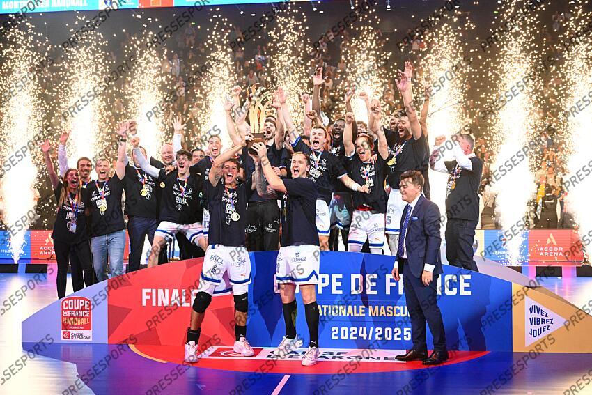 HAND COUPE DE FRANCE 2025 MONTPELLIER-PSG HANDBALL (28-28 8tab7)