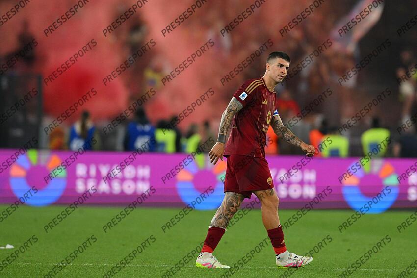 Foto IPP/Roberto Ramaccia Roma 18/5/2025 Campionato di Calcio Serie A 2024/2025 Roma vs Milan Nella foto Gianluca Mancini Italy Photo Press - World Copyright AS ROME-AC MILAN (3-1) 