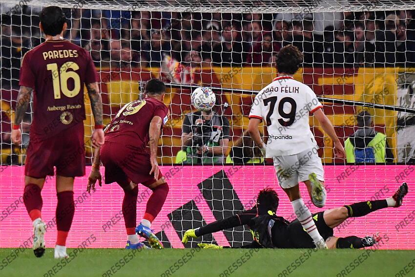 Foto IPP/Luciano Adriani Roma 18/05/2025 Campionato di Calcio Serie A 2024/2025 Roma vs Milan Nella foto: il gol del pareggio di Joao Felix Italy Photo Press - World Copyright AS ROME-AC MILAN (3-1) 