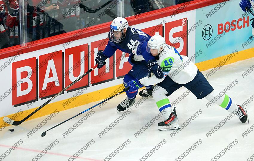 Kevin Spinozzi #44 Filip SItar #49 FRANCE-SLOVENIE (1-3) 