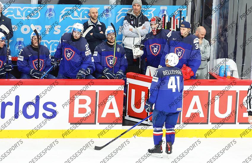 Deception France defaite relegation Pierre-Edouard Bellemare #41 FRANCE-SLOVENIE (1-3) 