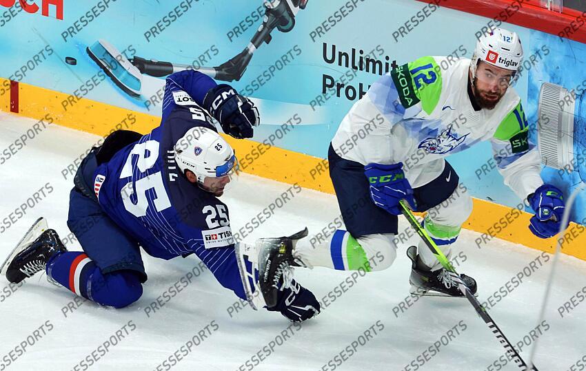 Nicolas Ritz #25 Nik Simsic #12 FRANCE-SLOVENIE (1-3) 