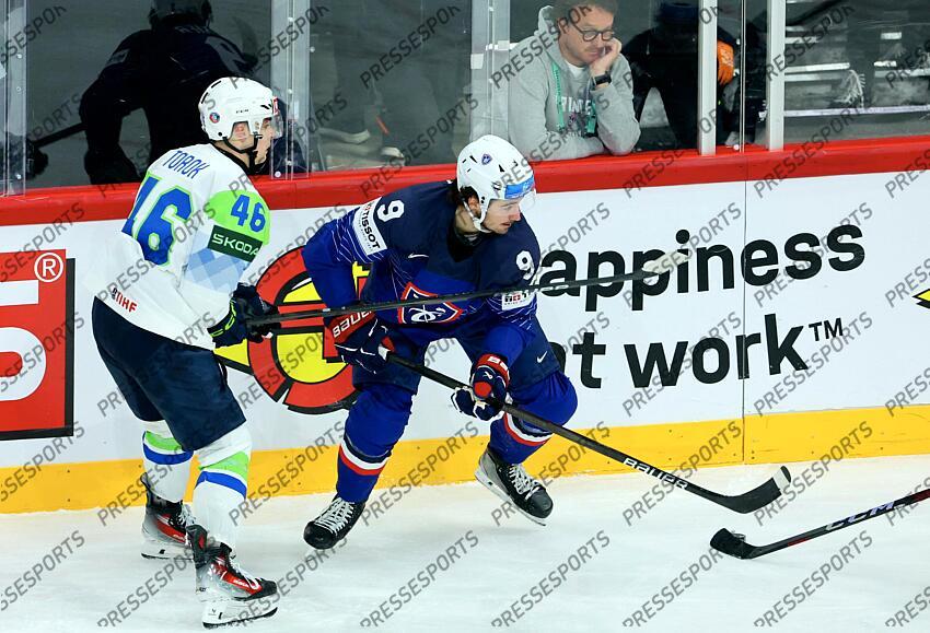 Alexandre Texier #9 Matic Torok #46 FRANCE-SLOVENIE (1-3) 