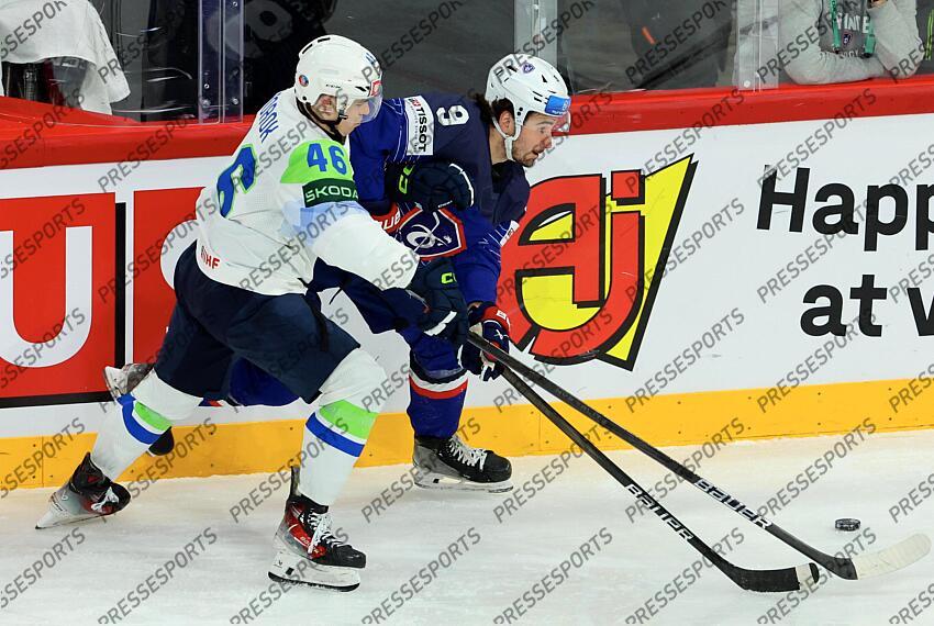 Alexandre Texier #9 Matic Torok #46 FRANCE-SLOVENIE (1-3) 