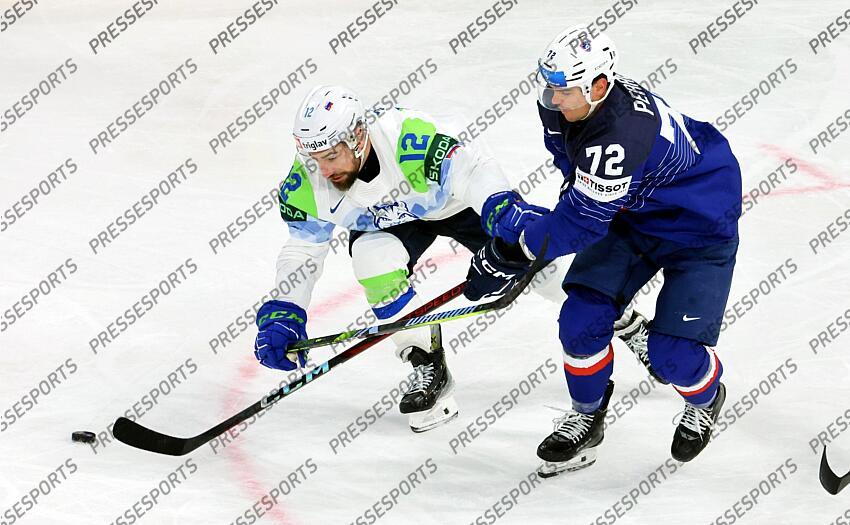 Jordann Perret #72 Nik Simsic #12 FRANCE-SLOVENIE (1-3) 