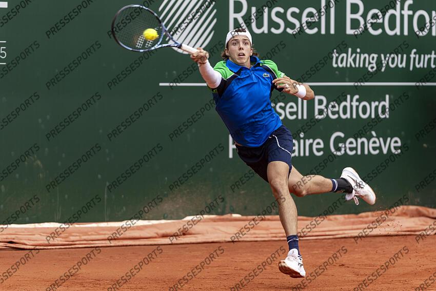 20.05.2025; Genf; Tennis ATP 250 - Geneva Open 2025; Arthur Cazaux (FRA) (Pascal Muller/freshfocus) GENEVA OPEN tournoi de geneve 