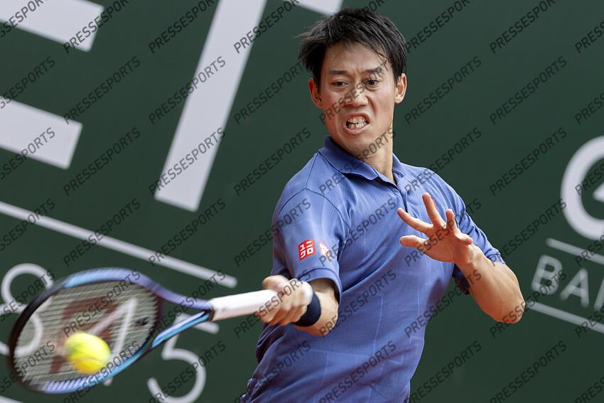 19.05.2025; Genf; Tennis ATP 250 - Geneva Open 2025 - Erste Runde; Kei Nishikori (JPN) (Pascal Muller/freshfocus) GENEVA OPEN tournoi de geneve 