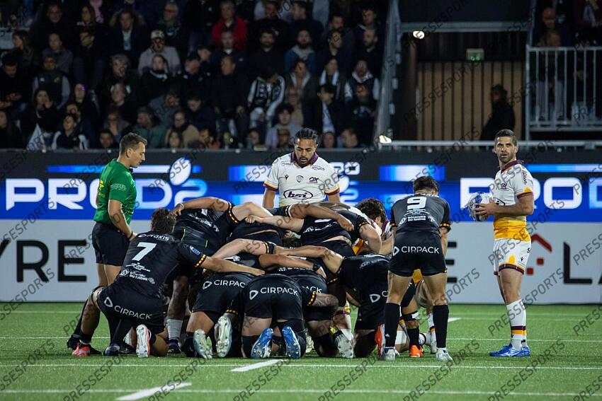RUGBY / PRO D2 / BARRAGES / 22/05/2025 / PROVENCE RUGBY vs SOYAUX-ANGOULEME / MELEE AGEN AIX-EN-PROVENCE-SOYAUX-ANGOULEME (49-22) 