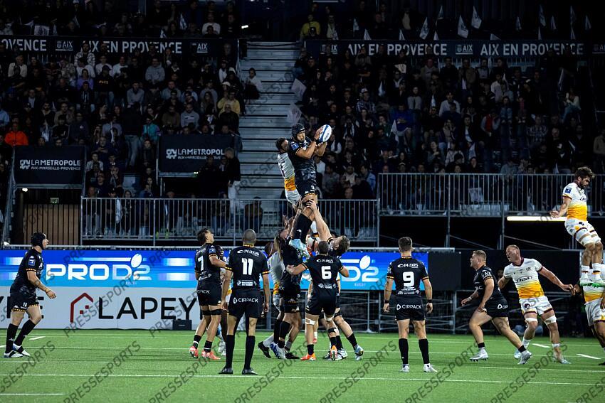 RUGBY / PRO D2 / BARRAGES / 22/05/2025 / PROVENCE RUGBY vs SOYAUX-ANGOULEME / TOUCHE PROVENCE RUGBY AIX-EN-PROVENCE-SOYAUX-ANGOULEME (49-22) 