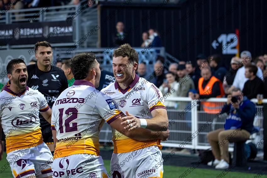 RUGBY / PRO D2 / BARRAGES / 22/05/2025 / PROVENCE RUGBY vs SOYAUX-ANGOULEME / Essai farissier (nathan) AIX-EN-PROVENCE-SOYAUX-ANGOULEME (49-22) 