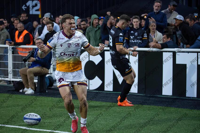 RUGBY / PRO D2 / BARRAGES / 22/05/2025 / PROVENCE RUGBY vs SOYAUX-ANGOULEME / Essai farissier (nathan) AIX-EN-PROVENCE-SOYAUX-ANGOULEME (49-22) 