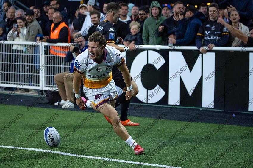 RUGBY / PRO D2 / BARRAGES / 22/05/2025 / PROVENCE RUGBY vs SOYAUX-ANGOULEME / Essai farissier (nathan) AIX-EN-PROVENCE-SOYAUX-ANGOULEME (49-22) 