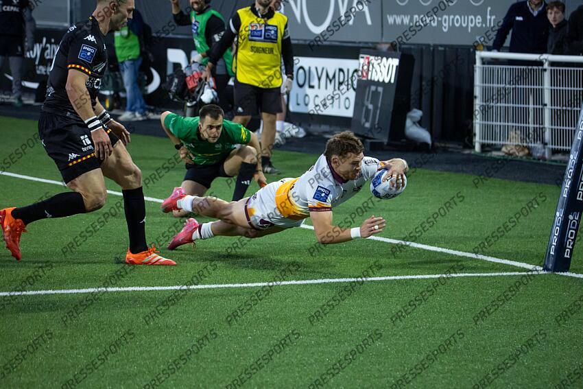 RUGBY / PRO D2 / BARRAGES / 22/05/2025 / PROVENCE RUGBY vs SOYAUX-ANGOULEME / Essai farissier (nathan) AIX-EN-PROVENCE-SOYAUX-ANGOULEME (49-22) 