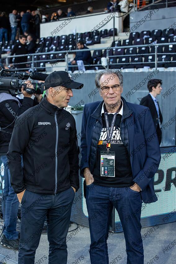 RUGBY / PRO D2 / BARRAGES / 22/05/2025 / PROVENCE RUGBY vs SU SOYAUX ANGOULEME / PHILIPON denis, président du PROVENCE RUGBY et MUSELIER RENAUD AIX-EN-PROVENCE-SOYAUX-ANGOULEME (49-22) 