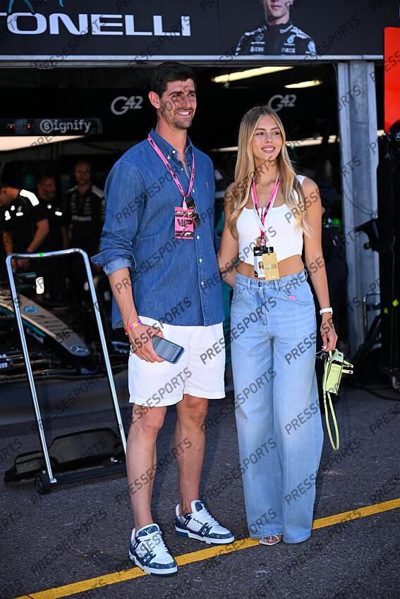 courtois (thibaut) gerzig (mishel) GP DE MONACO sa compagne 