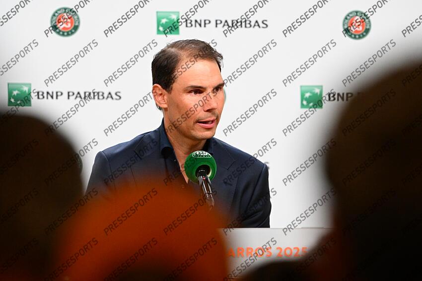 TENNIS ROLAND GARROS 2025 GRAND CHELEM 2025 CONFERENCE DE PRESSE NADAL
